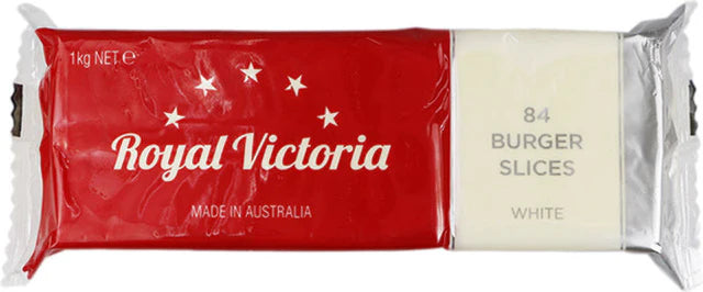 Royal Victoria White Cheddar Processed Cheese Slices (84Pc)  - 1 Kg
