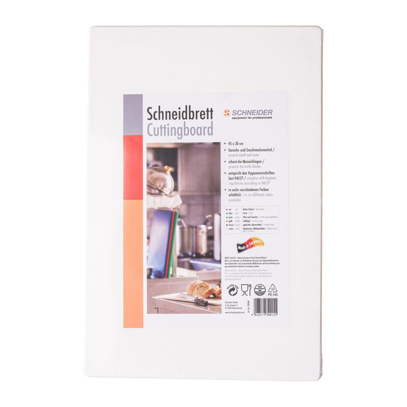 Schneider Cutting Board Hdpe  - hite