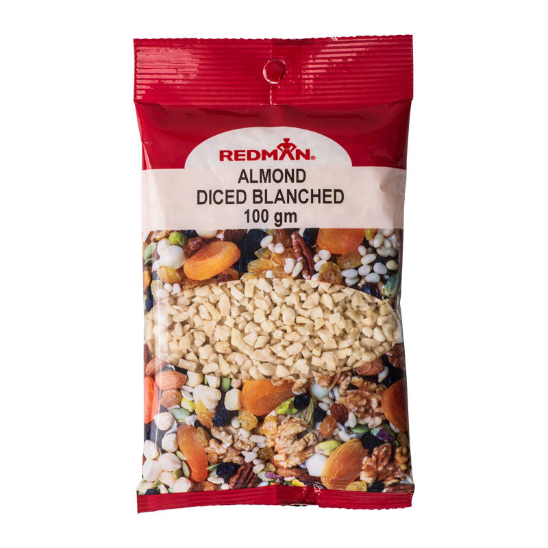 Redman Blanched Diced Almond  - 100 G