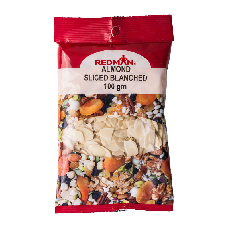 Redman Blanched Almond Sliced  - 100 G