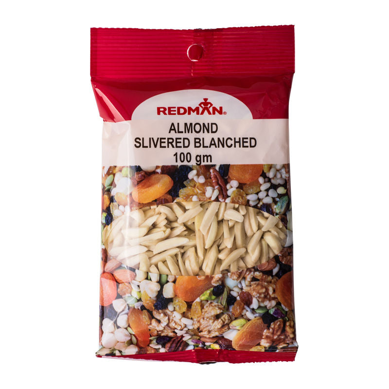 Redman Blanched Almond Slivered - 100 g