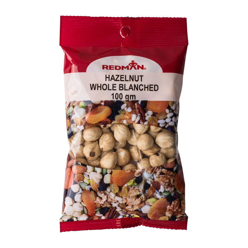 Redman Blanched Whole Hazelnut  - 100 G