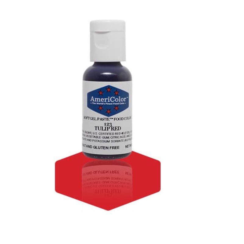 Americolor Softgel Color Paste Tulip Red 0.75Oz - 1 Pc