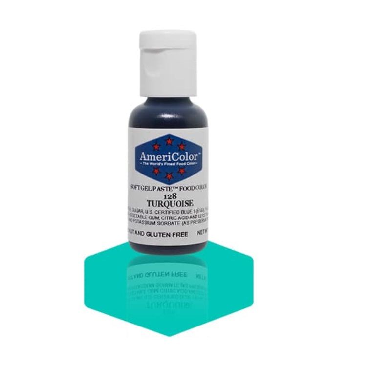 Americolor Softgel Color Paste Turquoise 0.75Oz - 1 Pc