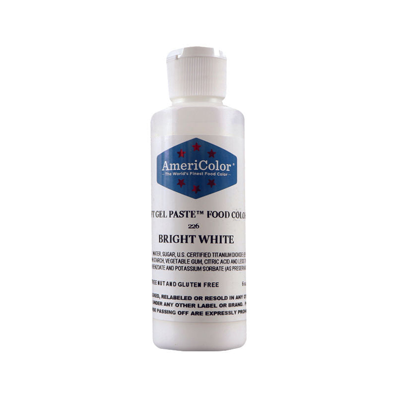 Americolor Softgel Color Paste Bright White  -  6Oz