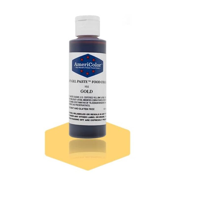 Americolor Softgel Color Paste Gold  - .5Oz