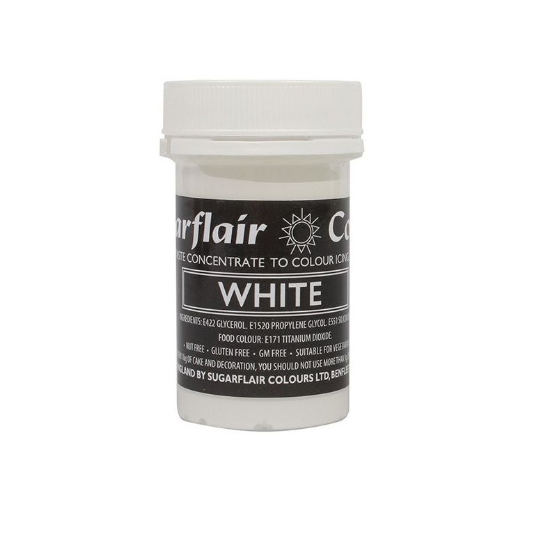 Sugarflair Color Concentrated Paste-White A330  -  25 G