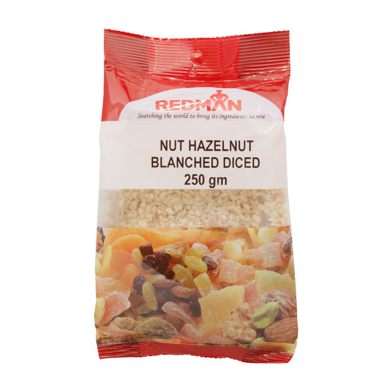 Redman Nut Hazelnut Blanched Diced  - 250 G