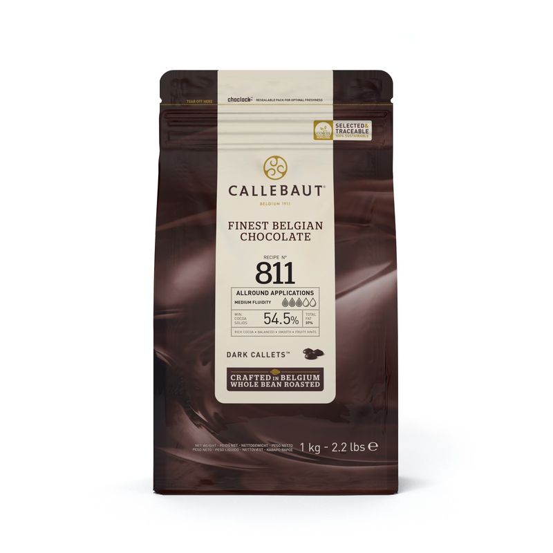 Callebaut Dark Chocolate Couverture 54.5%  -  1Kg