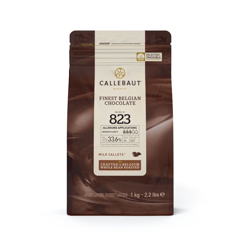 Callebaut Milk Chocolate Couverture 33.6%  -  1Kg