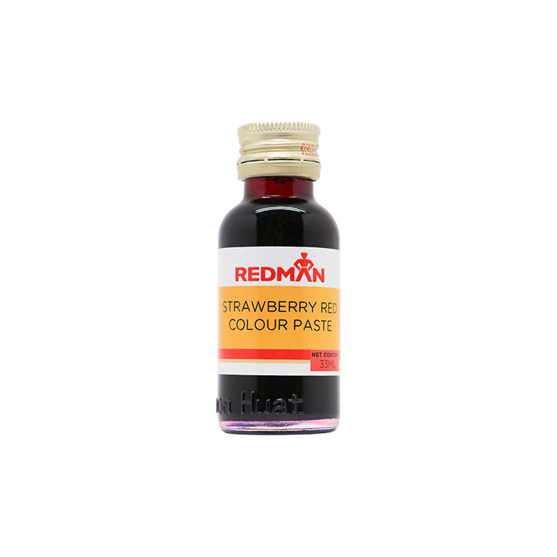 Redman Strawberry Red Colour Paste  - 33Ml