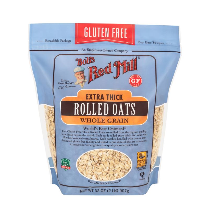 Bob'S Red Mill Gluten Free Rolled Thick Oats  - 32Oz
