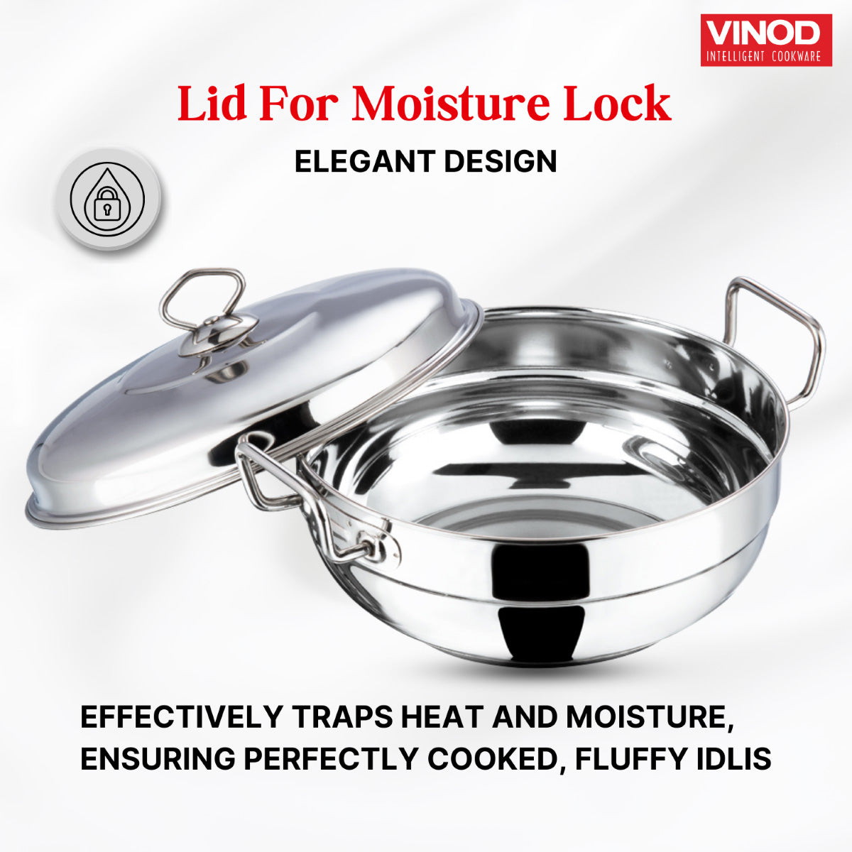 Vinod Stainless Steel Multi Kadai - 5 Plates (26 cm) - SSMUKD26
