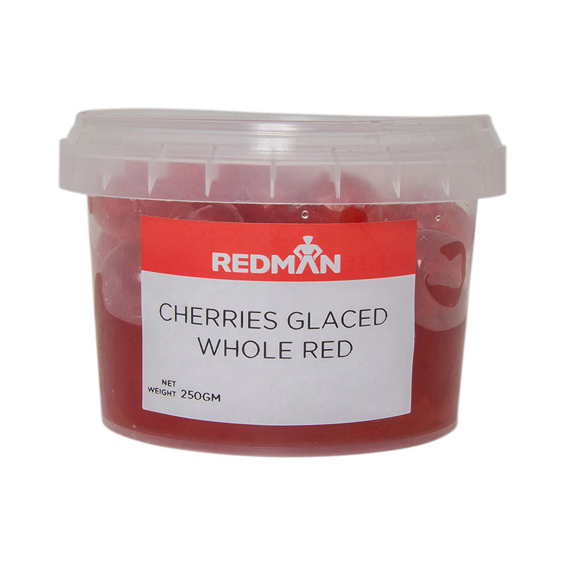 Redman Glaced Whole Red Cherries - 250 G