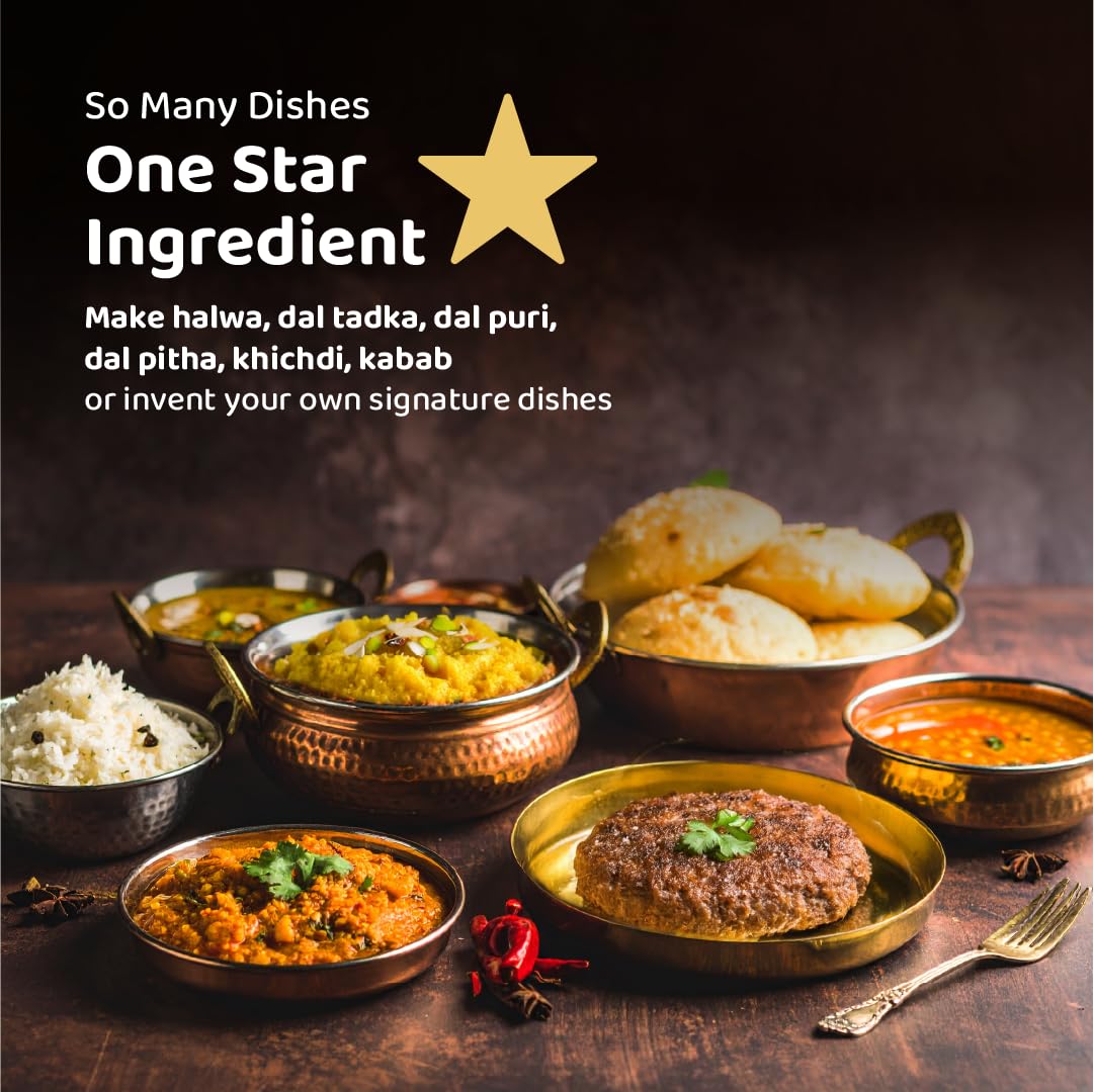 DeHaat Honest Farms Pesticide Free Unpolished Channa Dal - 500 g