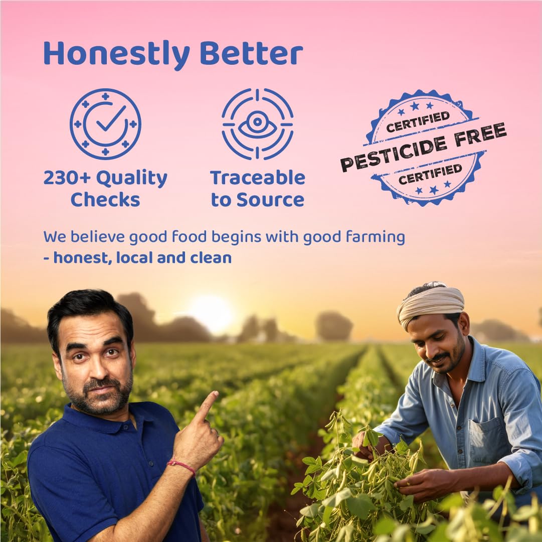 DeHaat Honest Farms Pesticide Free Jaggery Powder (Gur) - 400 g
