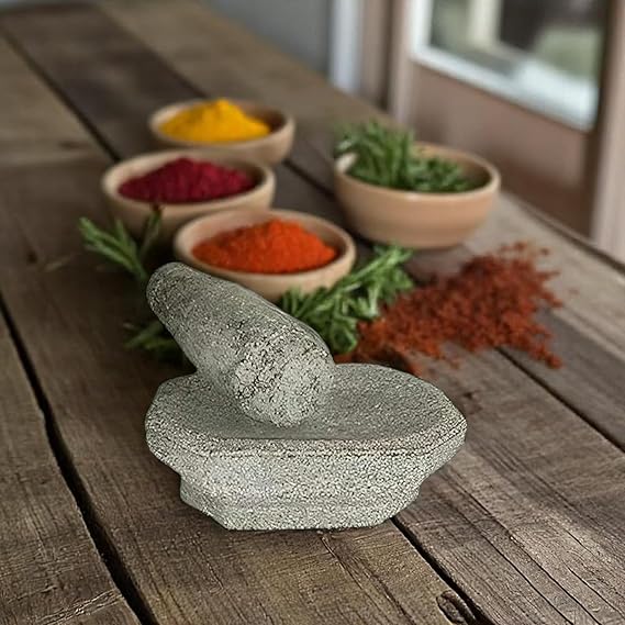 Kalvam Mini Stone Mortar and Pestle - 1 Pc