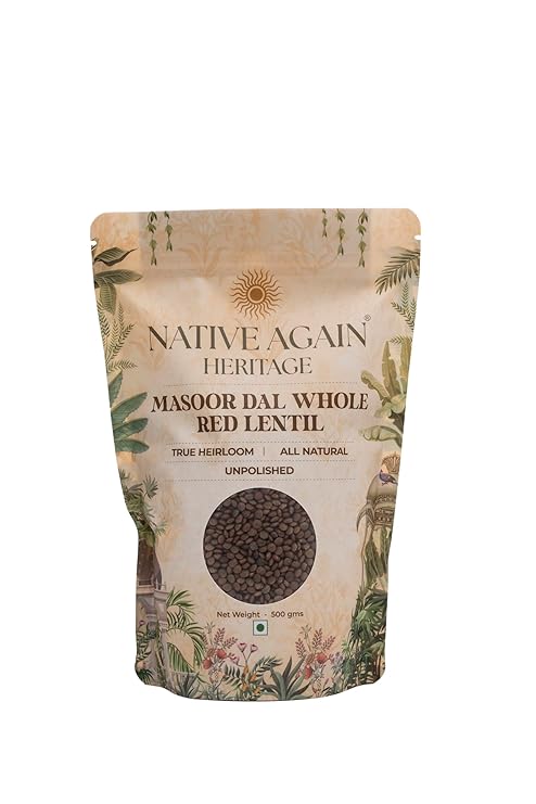 Native Again Masoor Dal Whole - 500 g