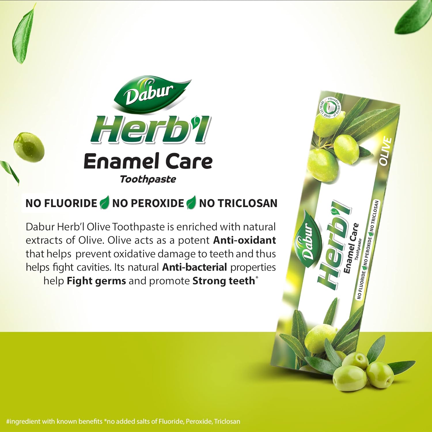 Dabur Herb'l Olive Enamel Care Toothpaste - 150 g