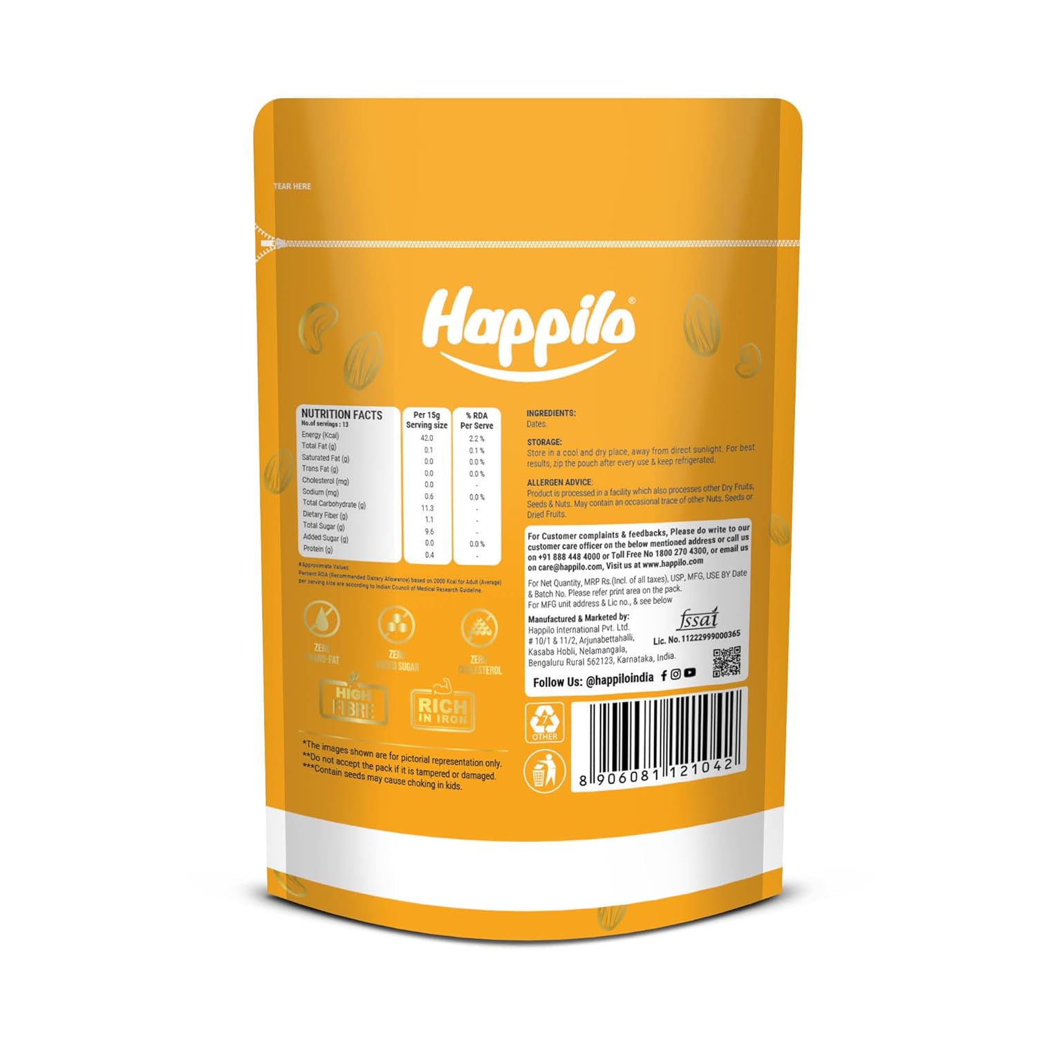 Happilo Premium International King Medjoul Dates - 200 g
