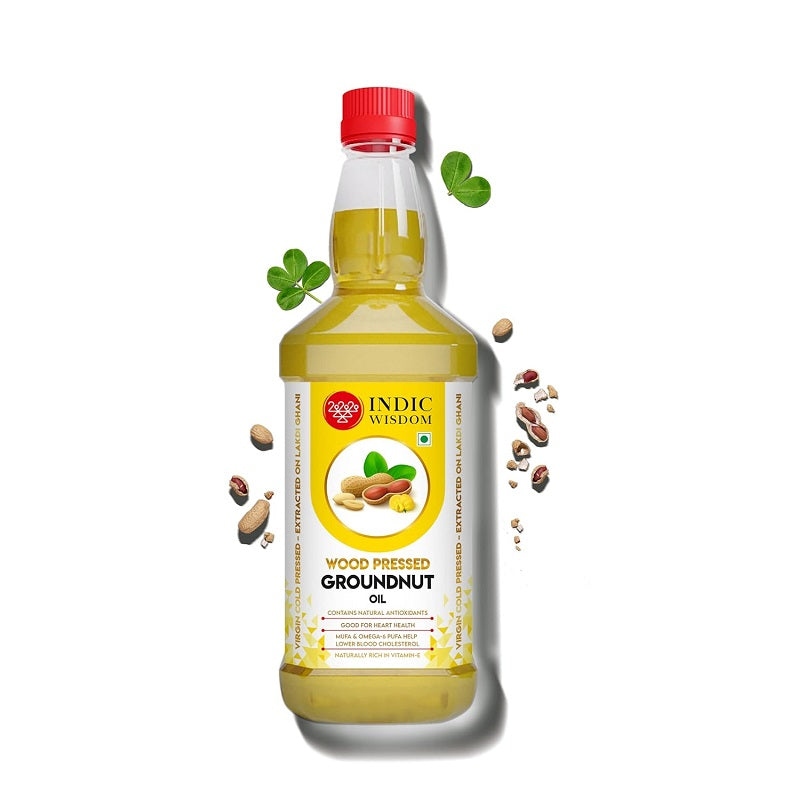Indic Wisdom Wood Pressed Groundnut Oil - 1 L