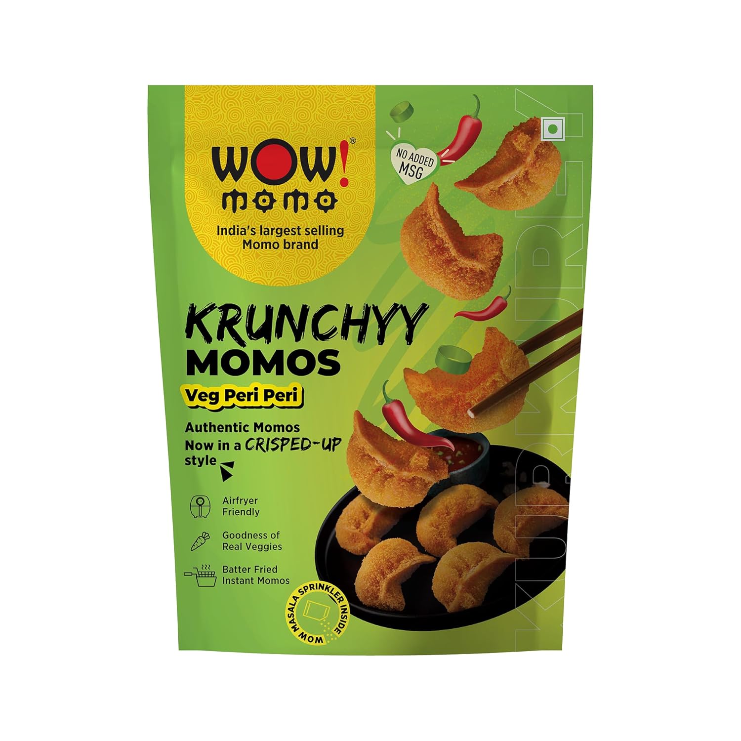 WOW MOMO Krunchy Veg Peri Peri Momos - 270 g