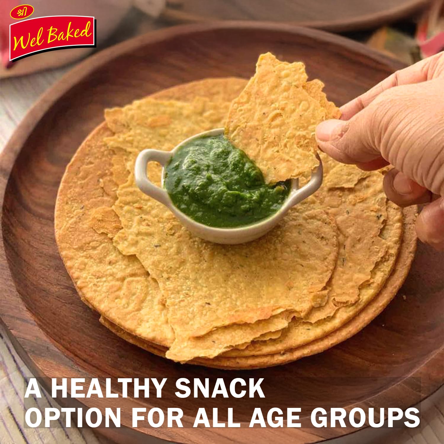 Wel Baked Whole Wheat Khakhra Punjabi Masala - 200 g