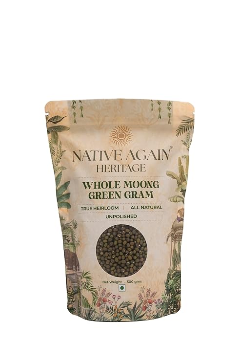 Native Again Green Moong Whole - 500 g