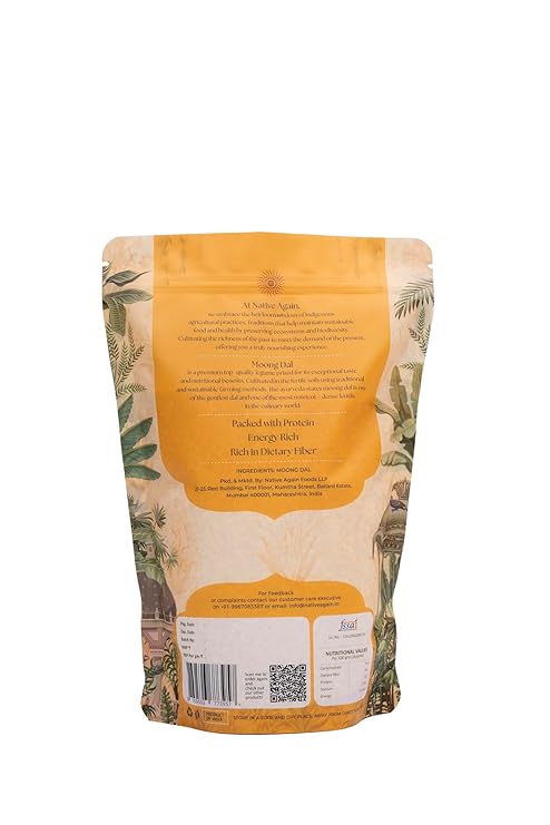 Native Again Yellow Moong Dal Split - 500 g