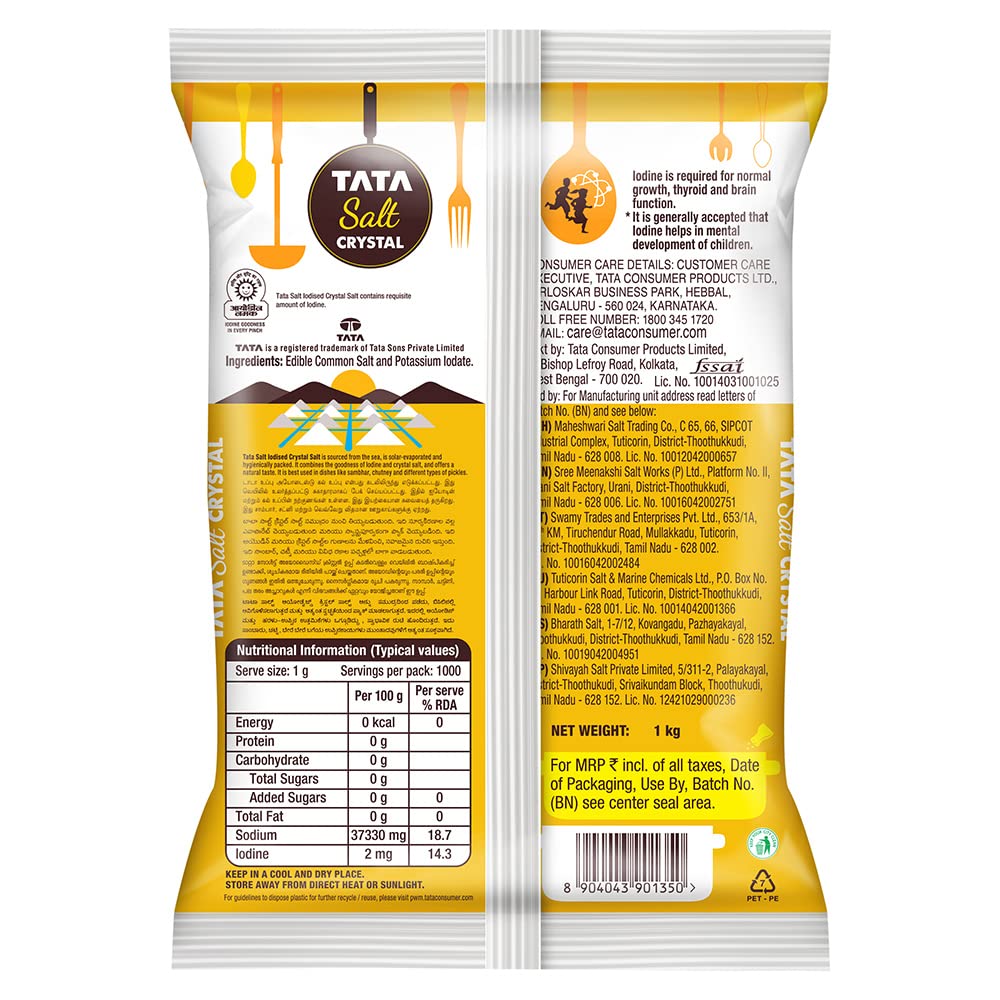 TATA Crystal Salt - 1 Kg
