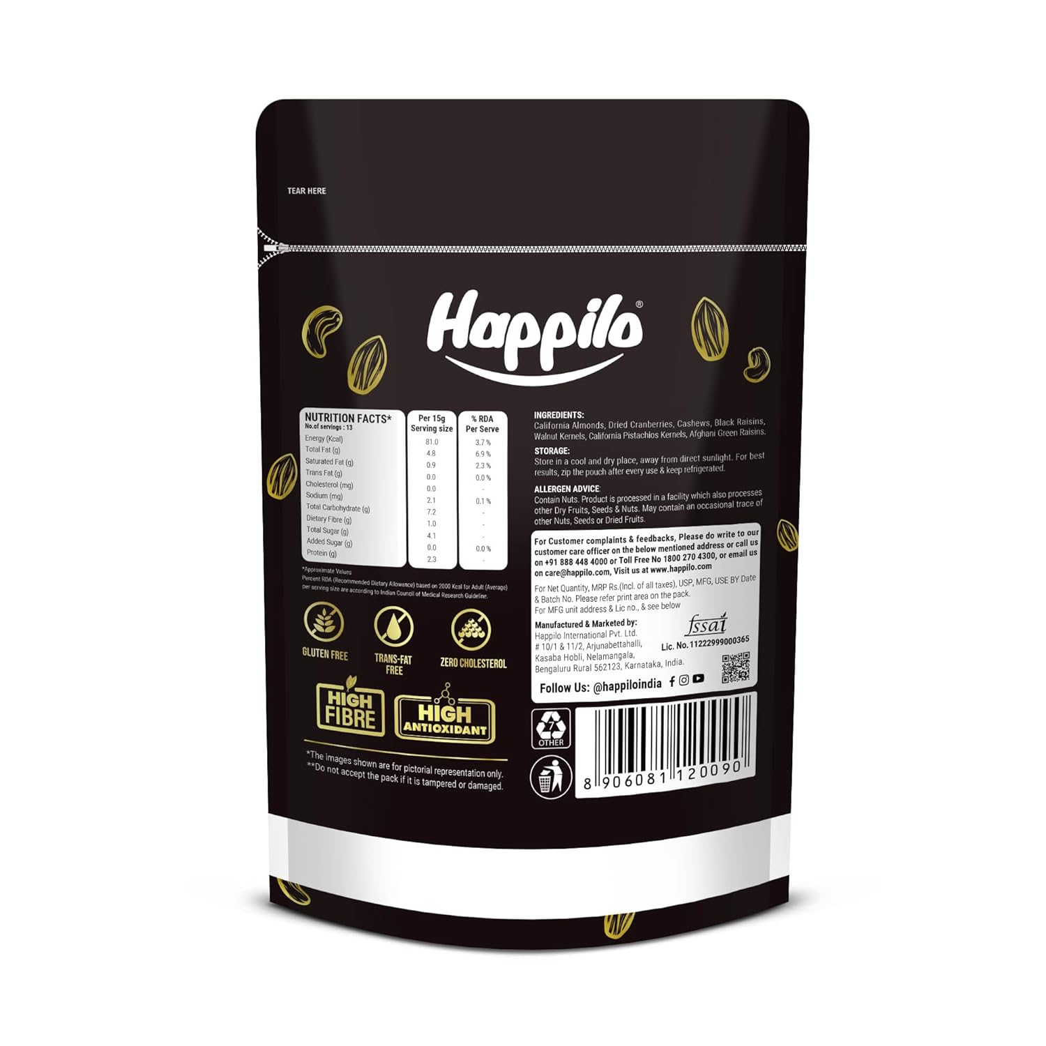 Happilo Premium International Healthy Nutmix - 200 g