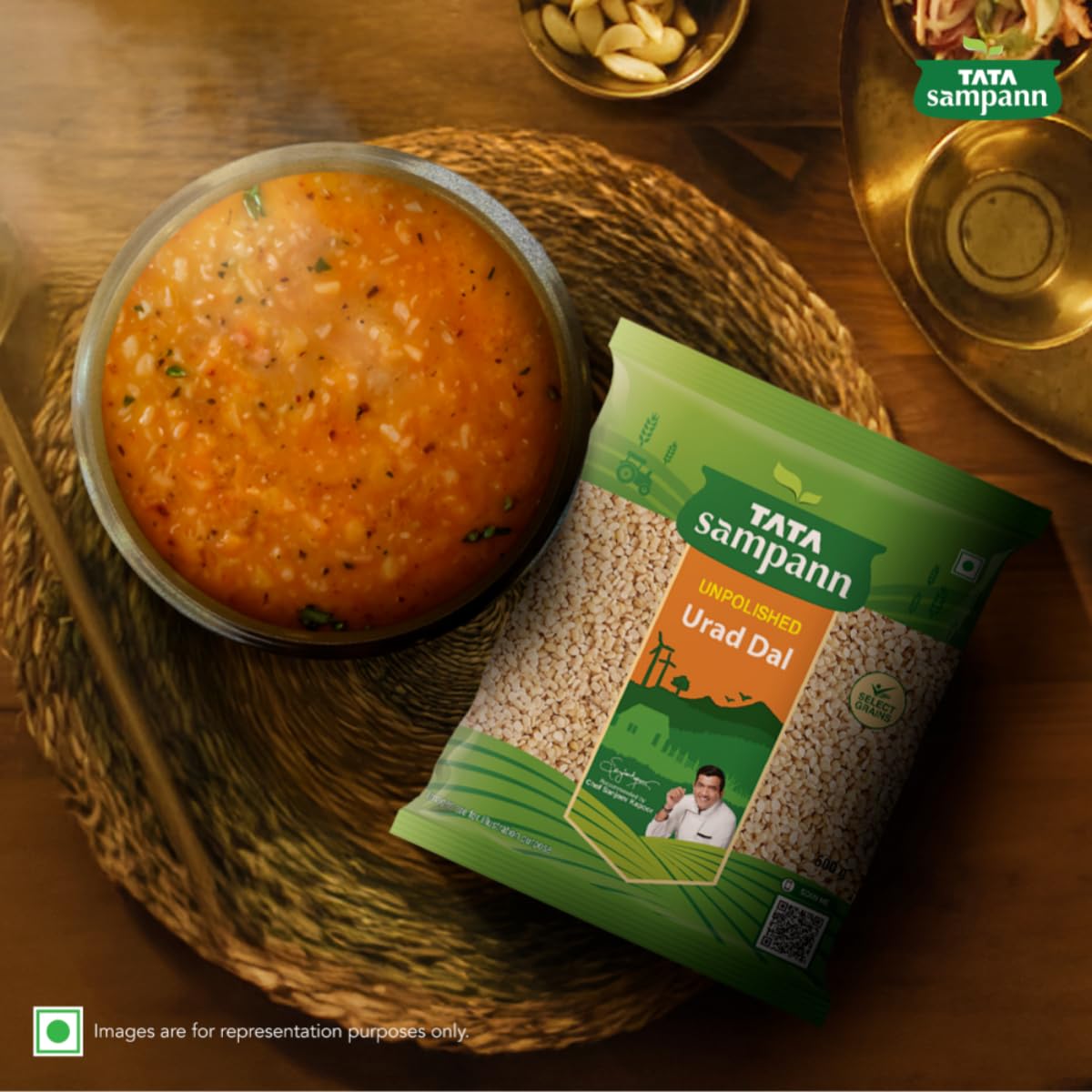 Tata Sampann Unpolished Urad Dal Split - 1 kg