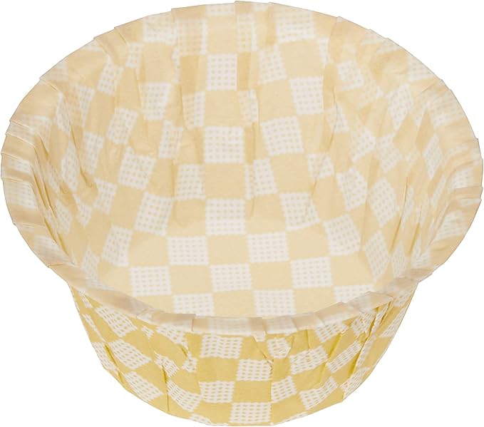 Redman Muffin Baking Case Gold Grid 50X40X80Mm 100Pcs  - 1 Pc