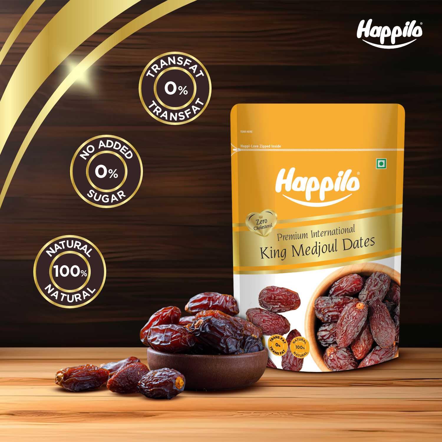 Happilo Premium International King Medjoul Dates - 200 g