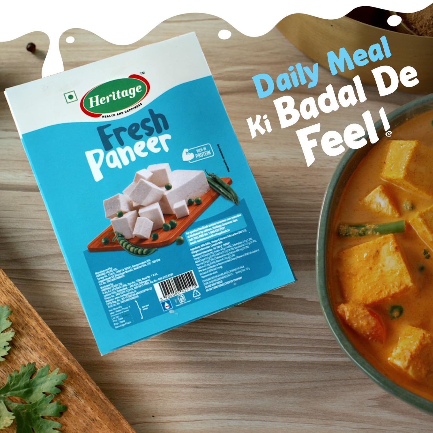 Heritage Fresh Soft & Creamy Paneer - 1 Kg