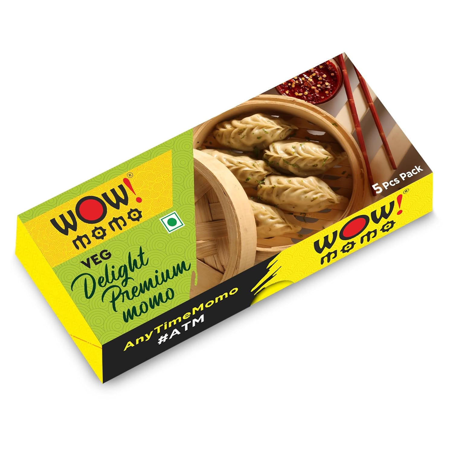 WOW MOMO Veg Delight Premium Momos - 120 g