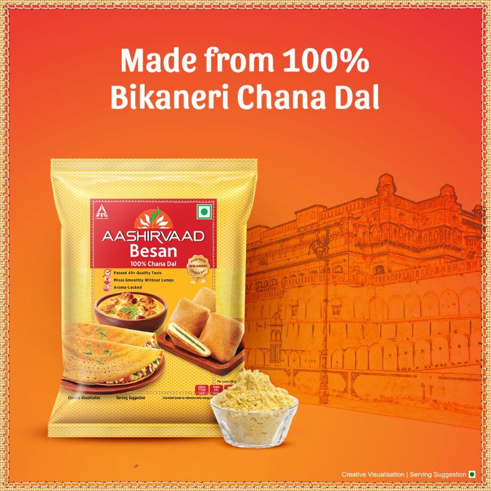Aashirvaad 100% Bikaneri Chana Dal Besan Flour - 500 g