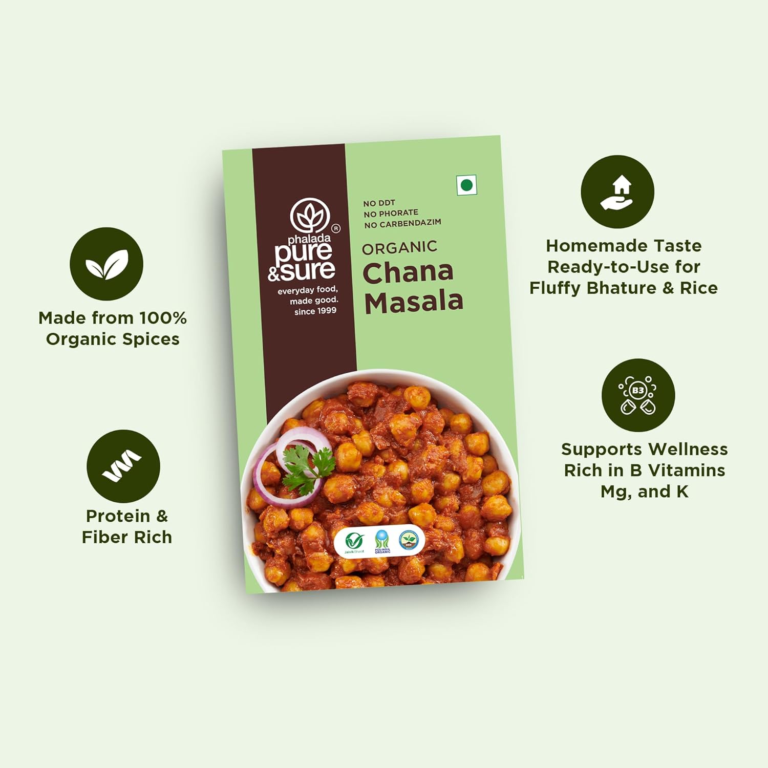 Phalada Pure & Sure Organic Channa Masala - 100 g