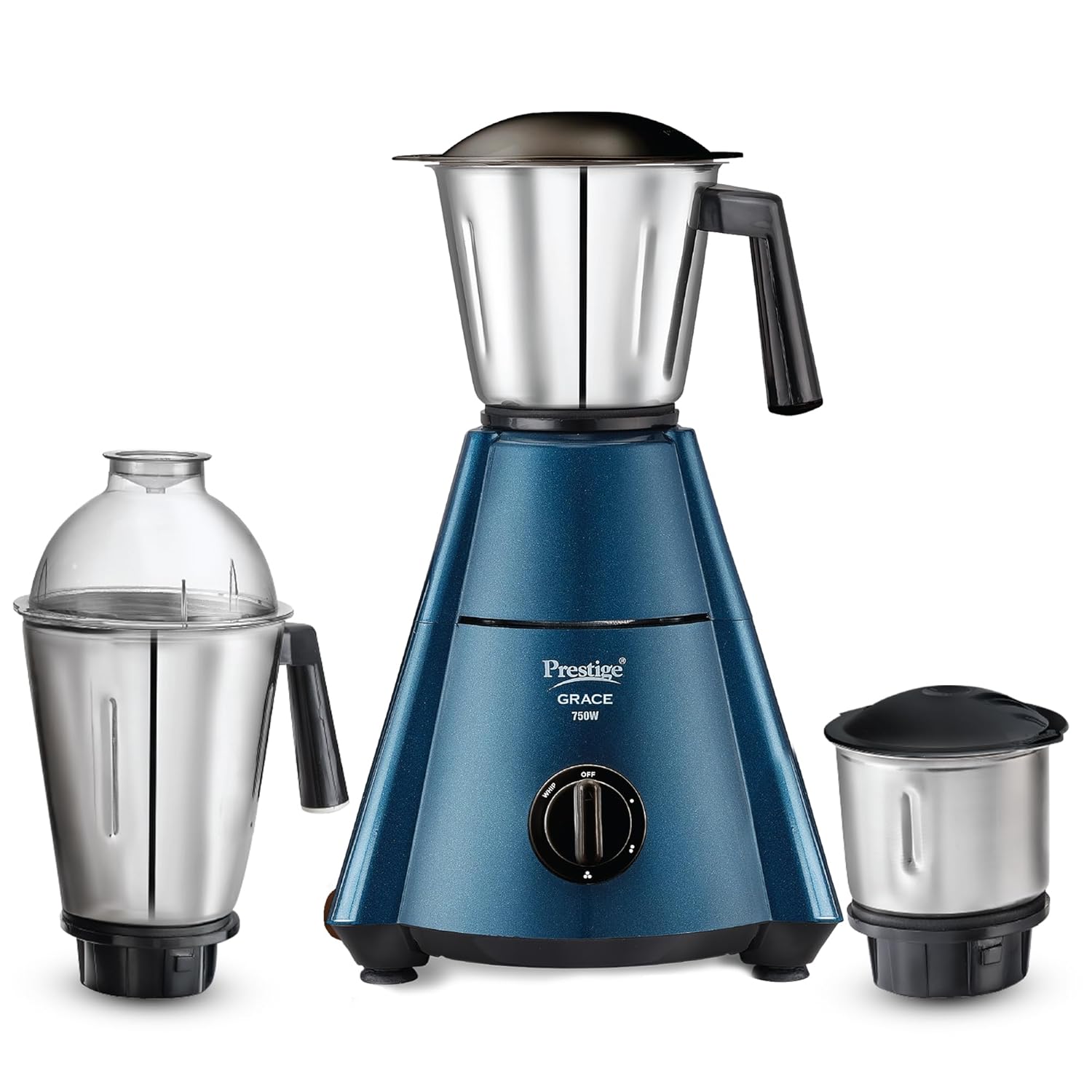 Steelhouse Prestige 750 Watts Grace Mixer Grinder with 3 Stainless Steel Jars - 1 Pc