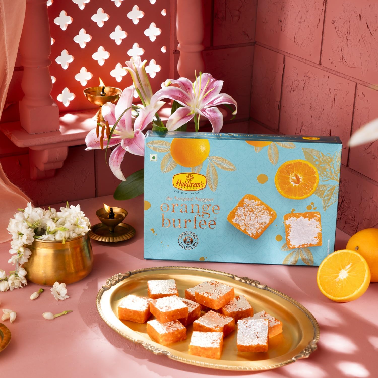 Haldiram's Fresh Orange Burfee (Festive Special) - 250 g