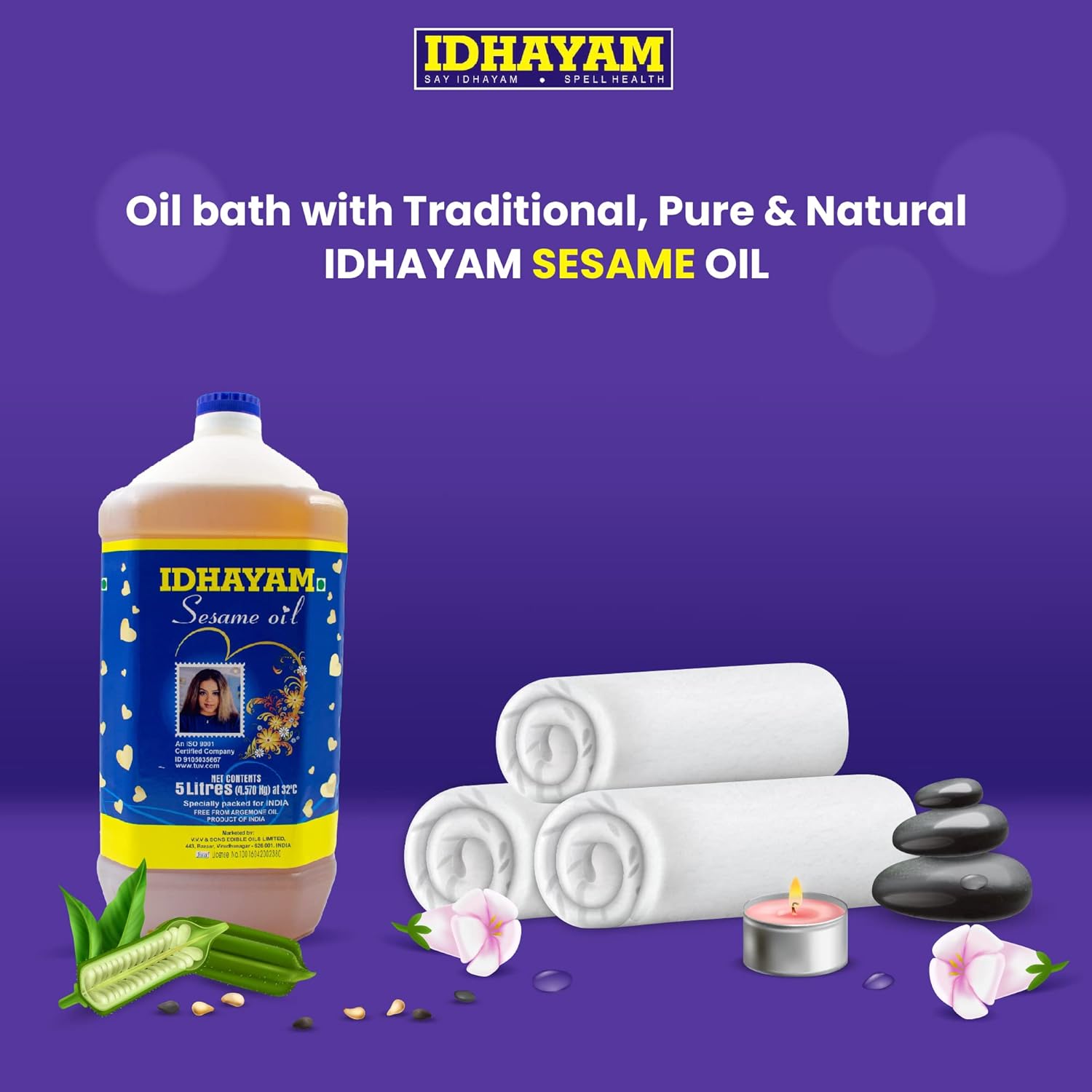 Idhayam Sesame/Gingelly Oil - 5 L