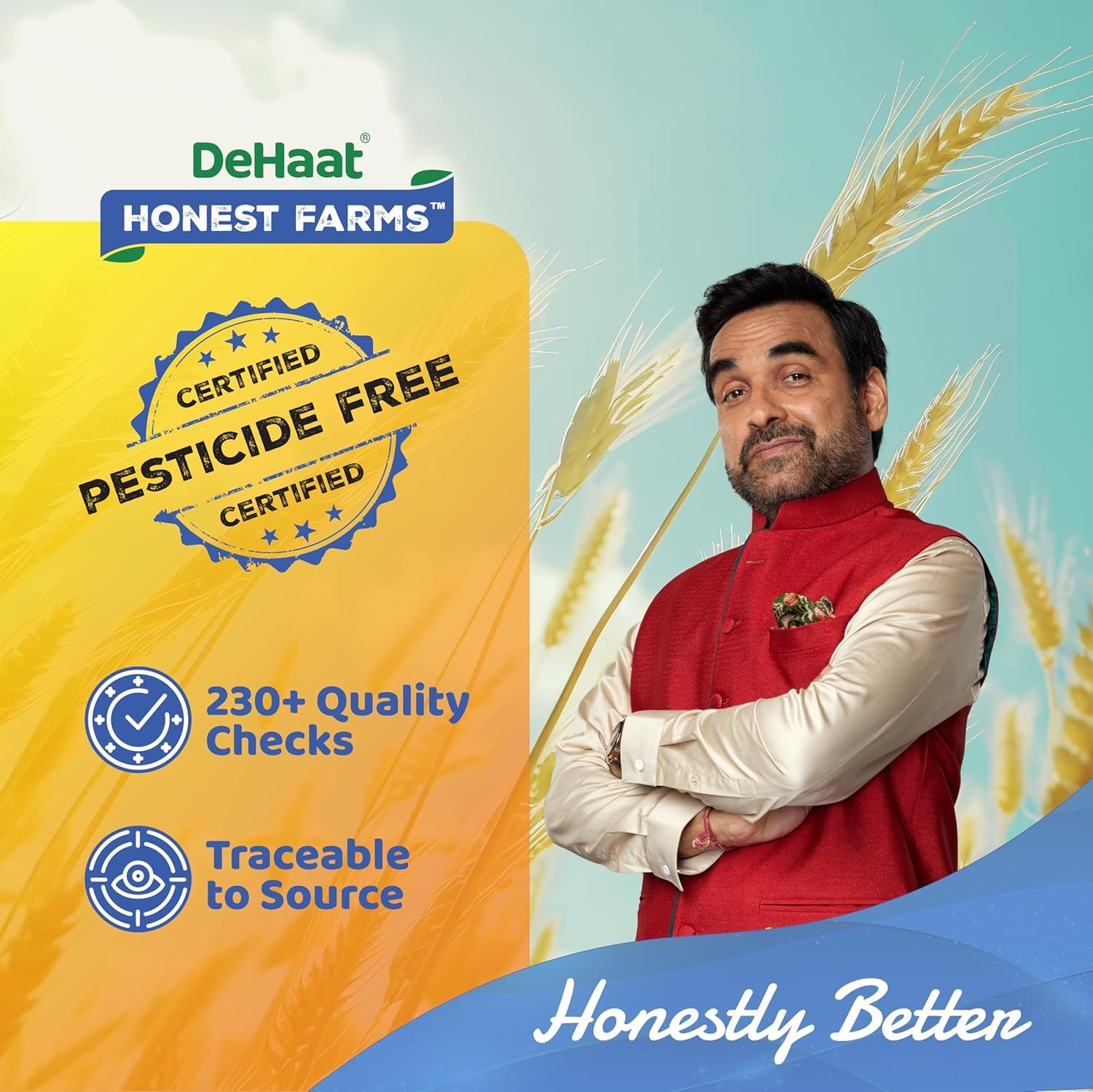 DeHaat Honest Farms Pesticide Free Unpolished Green Moong Dal -  500 g