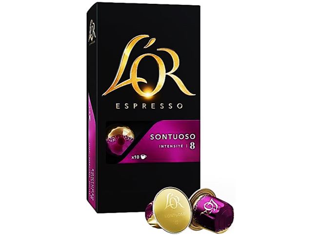 L Or Espresso Sontuoso Espresso Coffee Capsules  - 10Pc