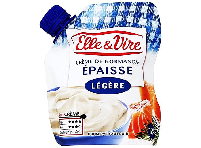 Elle&Vire Light Cream 12% Fat Pouch  - 33Cl