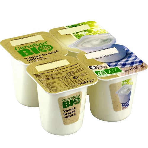 Carrefour Stirred Org Yogurt  - 125 G