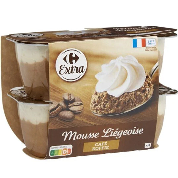 Carrefour Mousse Dessert Coffe Liegeois  -  80 G