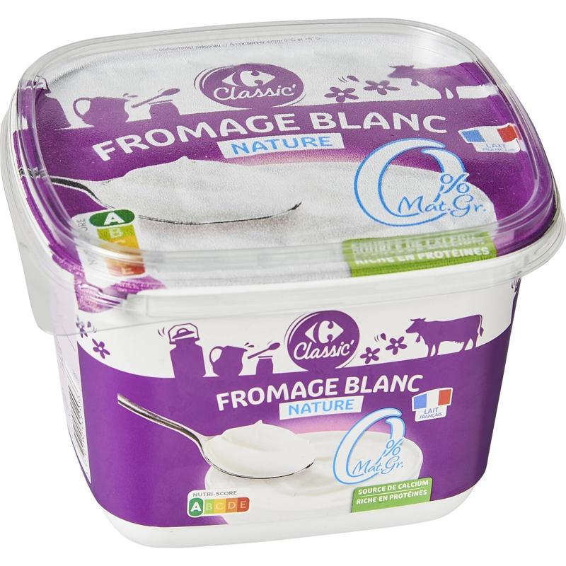 Carrefour 0% Fat Fresh Cheese Yogurt  -  1Kg