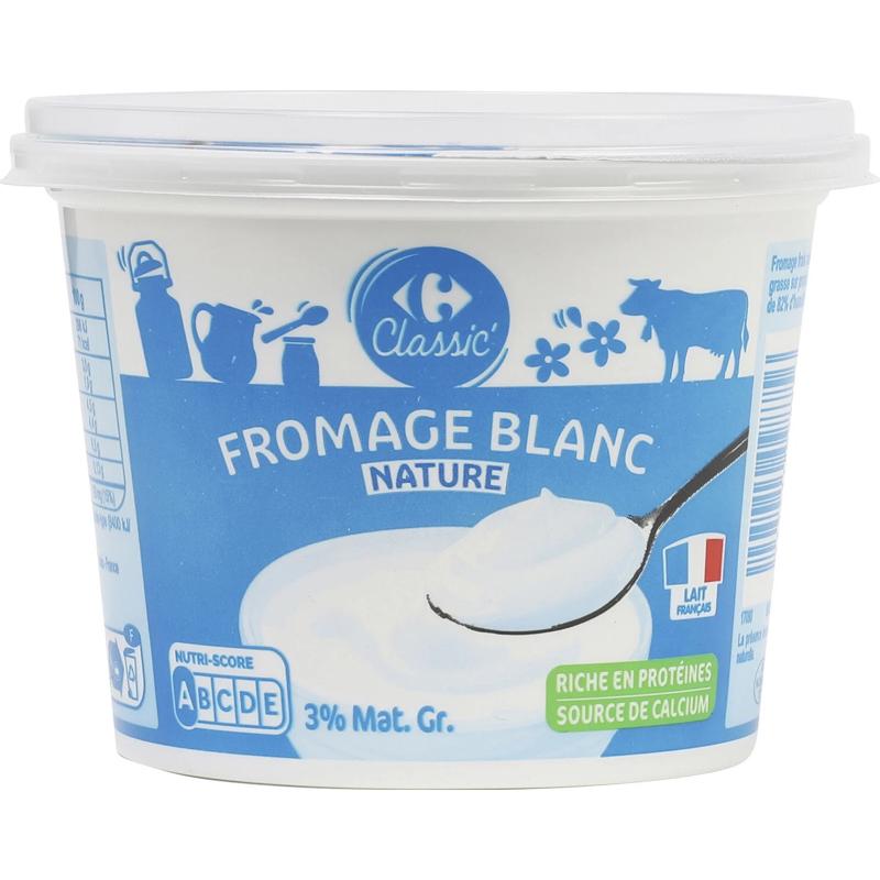 Carrefour 3% Fat Fresh Cheese Yogurt  - 500 G