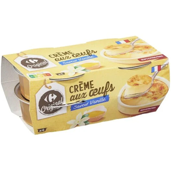Carrefour Vanilla Egg Cream Custard Dessert  - 100 G