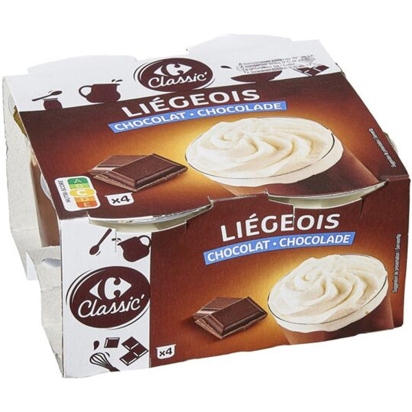 Carrefour Chocolate Liegeois Dessert  - 100 G
